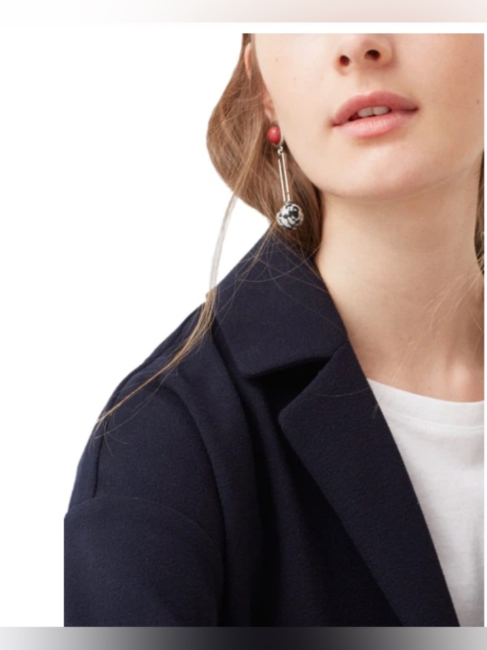 NWT Mango Collared Overcoat - Picture 2 of 6